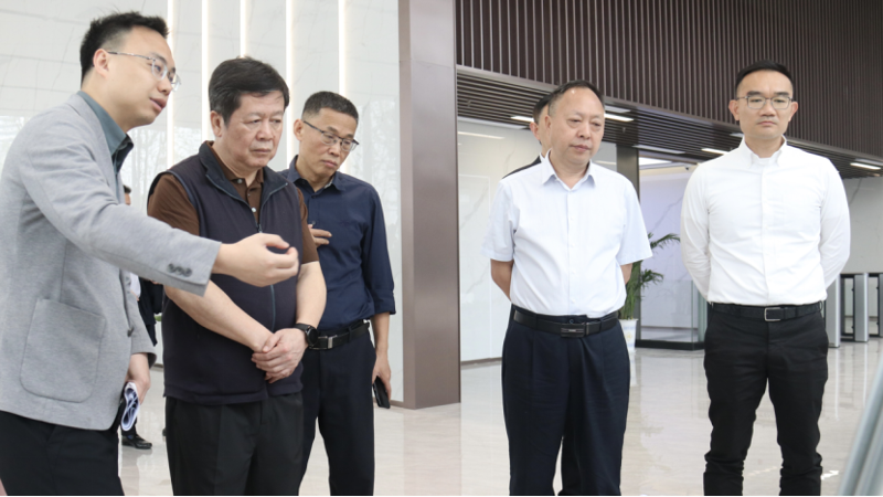 徐湘平一行考察中國化學四化建岳陽自貿片區綜合體項目